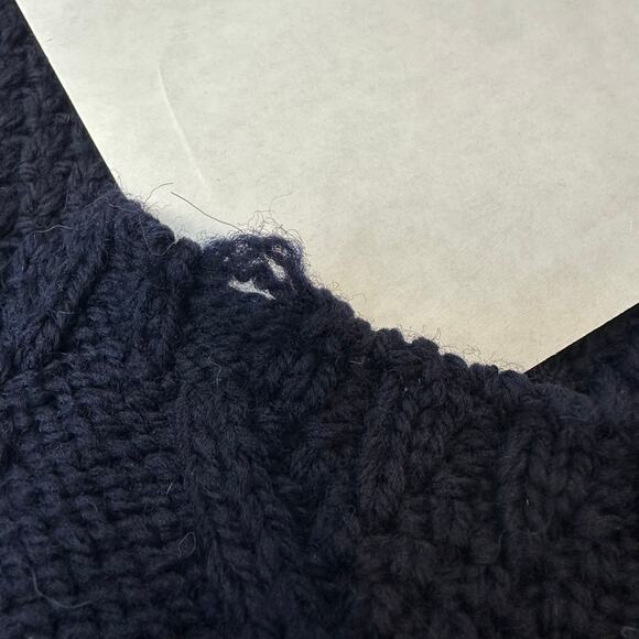 NWT Aran Crafts Aran Pattern Cardigan | Navy Blue | SZ L - Picture 9 of 10